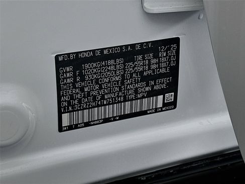 New 2026 Honda HR-V EX-L image 30