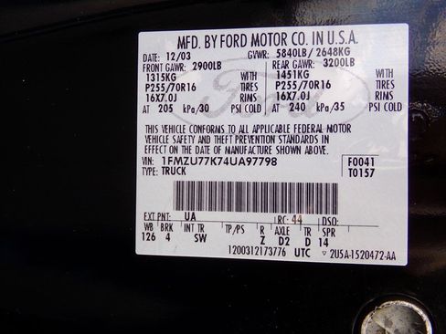 Used 2004 Ford Explorer Sport Trac XLT image 78