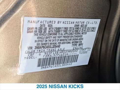 Used 2025 Nissan Kicks SV FWD image 26