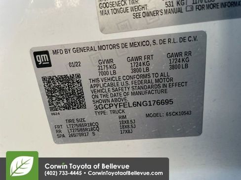 Used 2022 Chevrolet Silverado 1500 LT Trail Boss w/ Safety Package image 26