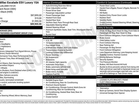 Used 2024 Cadillac Escalade ESV Luxury image 59