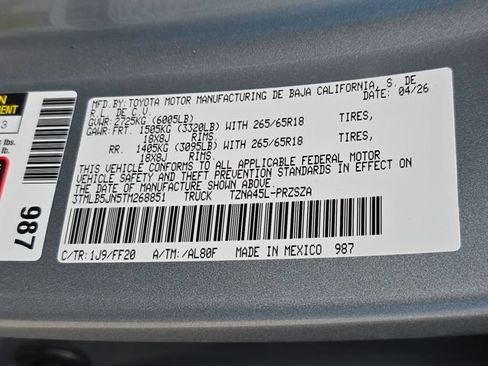 New 2026 Toyota Tacoma SR5 AWD/4WD image 34