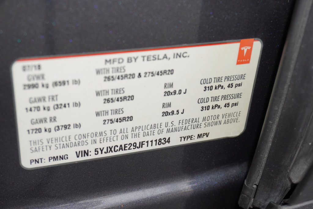 Used 2018 Tesla Model X 75D AWD/4WD image 22