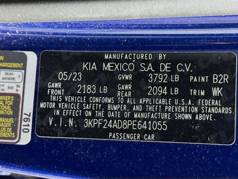 Certified 2023 Kia Forte LXS FWD image 28
