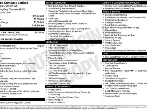Used 2023 Jeep Compass Limited w/ Sun and Sound Group AWD/4WD image 2