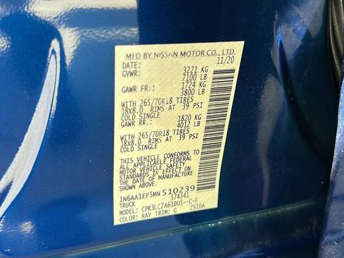 Used 2021 Nissan Titan SV w/ SV Convenience Package image 33