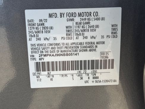 Used 2022 Ford Edge SEL AWD/4WD image 14