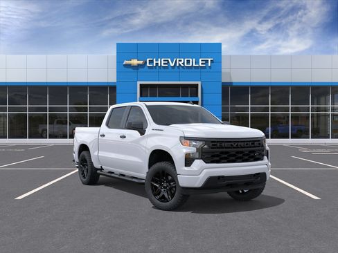New 2026 Chevrolet Silverado 1500 Custom w/ Turbomax Blackout Package AWD/4WD image 1