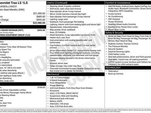 Used 2020 Chevrolet Trax LS w/ Tint and Cruise Package FWD image 33
