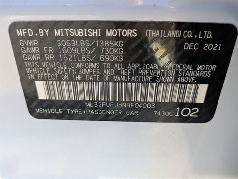 Used 2022 Mitsubishi Mirage G4 image 25