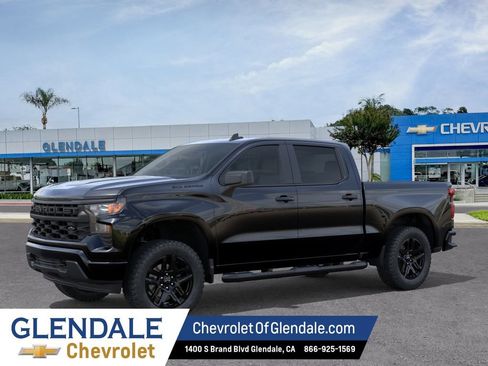 New 2026 Chevrolet Silverado 1500 Custom w/ Turbomax Blackout Package RWD image 2
