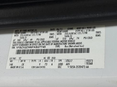 Used 2015 Ford Transit 350 XLT image 73