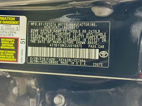 Used 2018 Toyota Camry LE FWD image 28