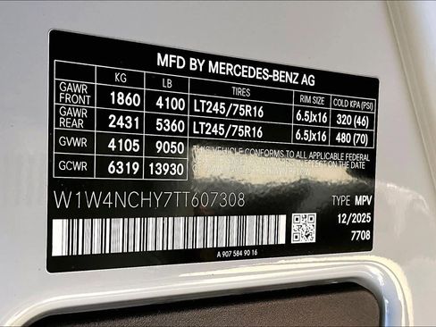 New 2026 Mercedes-Benz Sprinter 2500 image 18