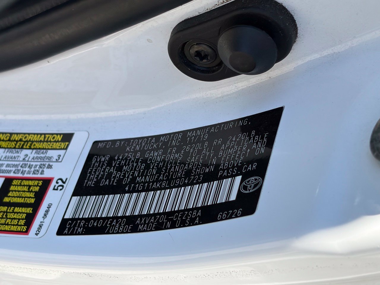 Used 2020 Toyota Camry SE FWD image 12