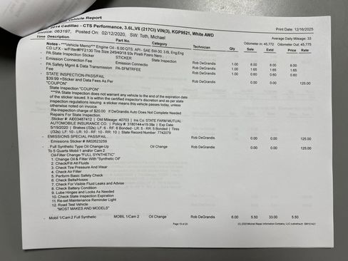 Used 2014 Cadillac CTS Performance image 69