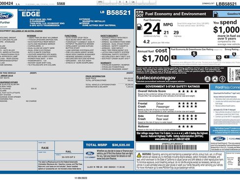 Used 2020 Ford Edge SEL w/ Convenience Package FWD image 7