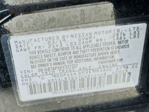 Used 2019 Nissan Sentra S FWD image 36