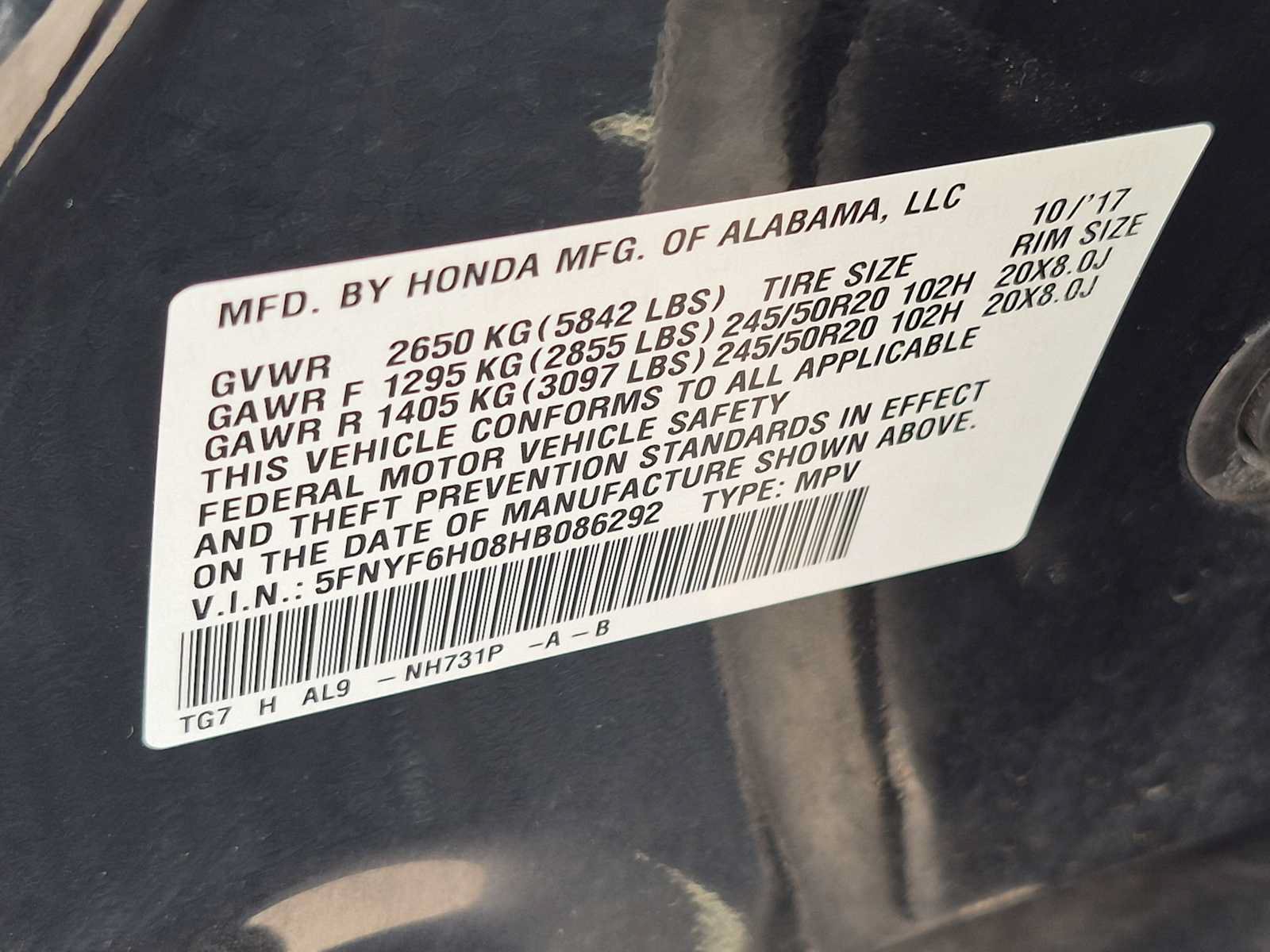 Used 2017 Honda Pilot Elite image 34