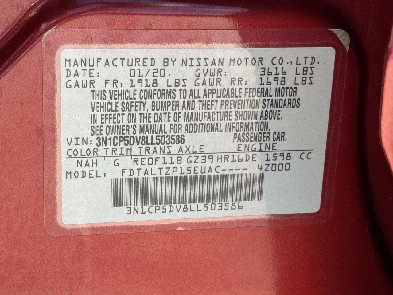 Used 2020 Nissan Kicks SR FWD image 30