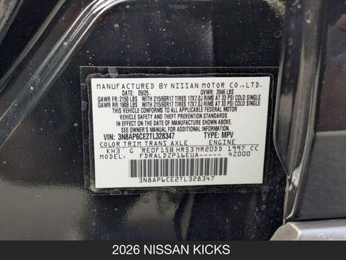 Used 2026 Nissan Kicks SV FWD image 25