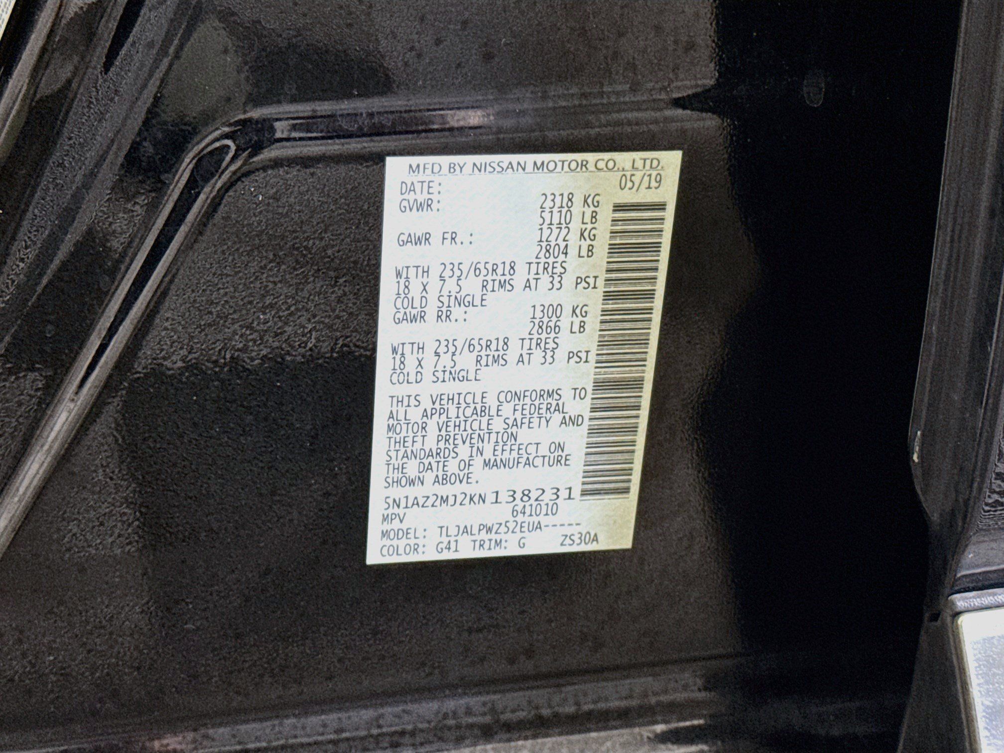 Used 2019 Nissan Murano S FWD image 40