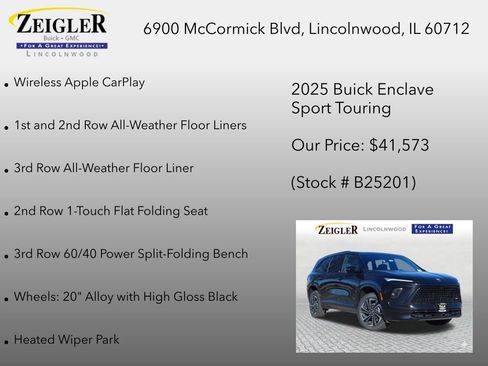 New 2025 Buick Enclave Sport Touring w/ Power Package FWD image 24