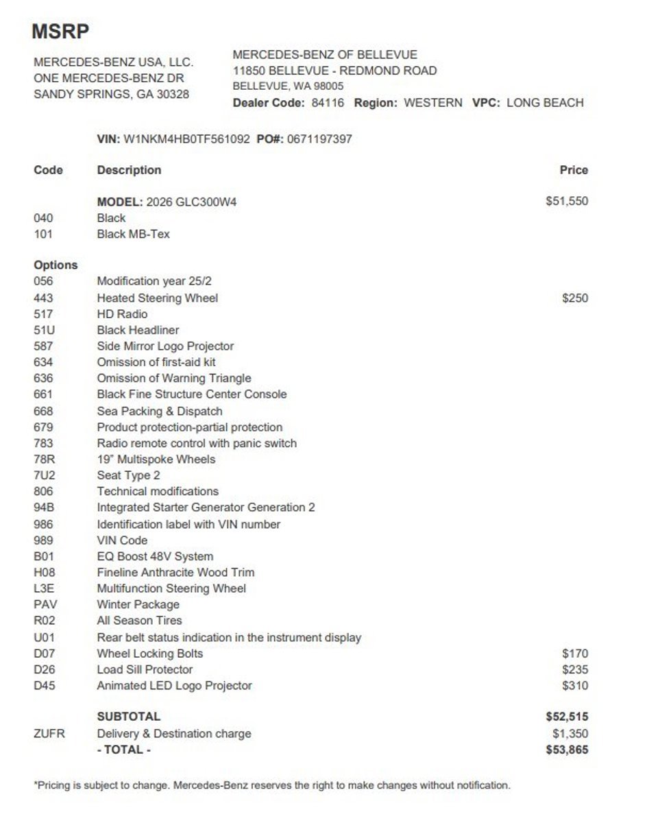 Certified 2026 Mercedes-Benz GLC 300 4MATIC image 3