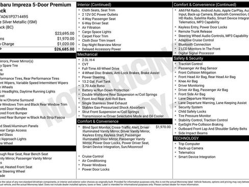 Certified 2023 Subaru Impreza Premium image 55