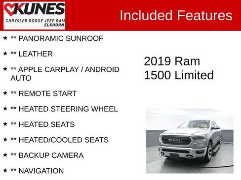 Used 2019 RAM 1500 Limited image 3