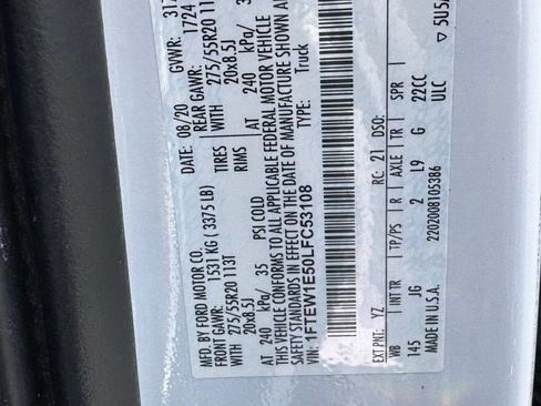 Used 2020 Ford F150 XL w/ Equipment Group 101A Mid AWD/4WD image 41