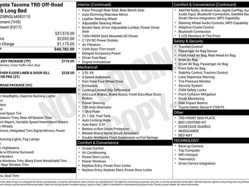 Used 2020 Toyota Tacoma TRD Off-Road w/ Technology Package image 18