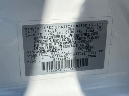 Used 2018 Nissan Versa SV FWD image 26