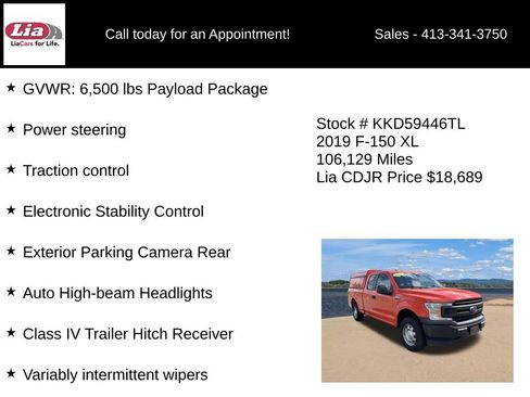 Used 2019 Ford F150 XL w/ XL Power Equipment Group AWD/4WD image 6