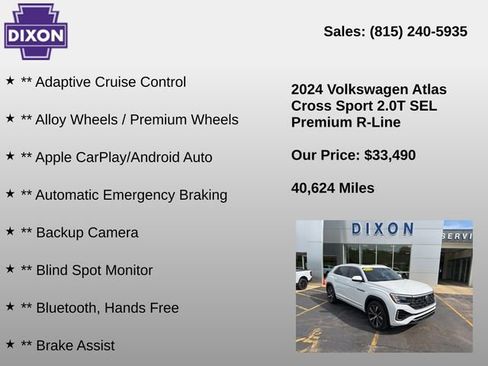 Used 2024 Volkswagen Atlas Cross Sport SEL Premium R-Line AWD/4WD image 4