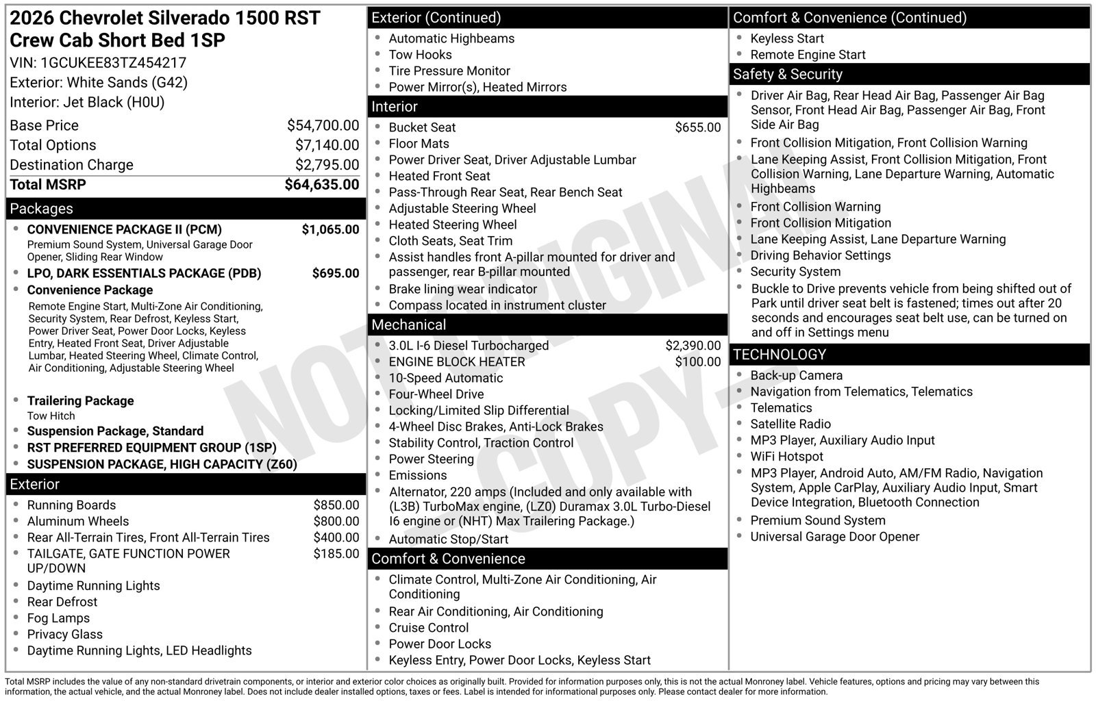 New 2026 Chevrolet Silverado 1500 RST w/ Convenience Package II AWD/4WD image 10