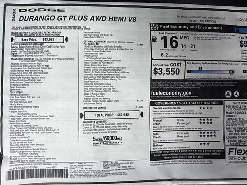 New 2026 Dodge Durango GT image 38