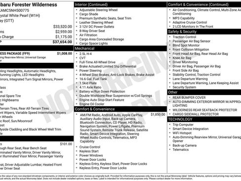 Used 2022 Subaru Forester Wilderness w/ Wilderness Package image 3