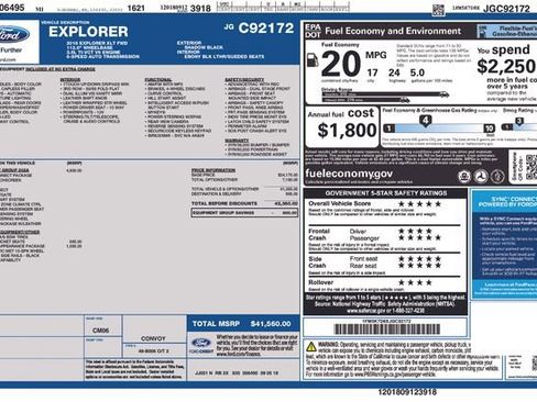 Used 2018 Ford Explorer XLT w/ Equipment Group 202A image 11