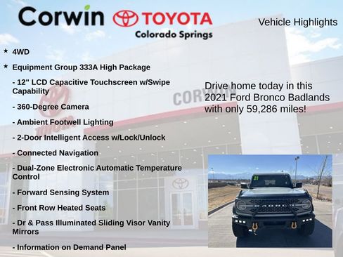 Used 2021 Ford Bronco Badlands image 7