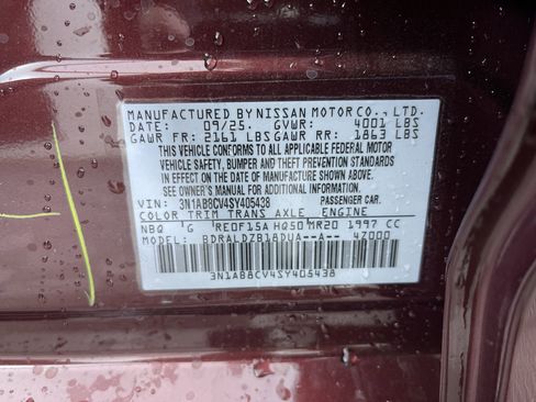 New 2025 Nissan Sentra SV image 12