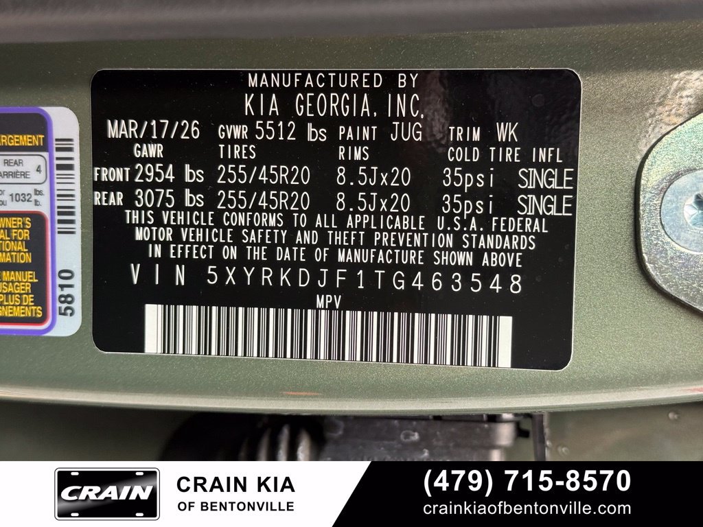 Certified 2026 Kia Sorento SX AWD/4WD image 30