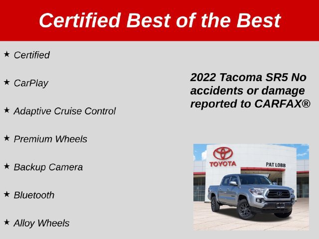 Certified 2022 Toyota Tacoma SR5 RWD image 34