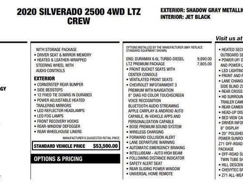 Used 2020 Chevrolet Silverado 2500 LTZ w/ LTZ Premium Package AWD/4WD image 28
