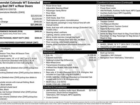 Used 2016 Chevrolet Colorado W/T w/ WT Convenience Package image 35