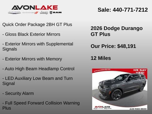 New 2026 Dodge Durango GT image 18