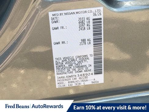 New 2026 Nissan Altima 2.5 SV AWD/4WD image 24