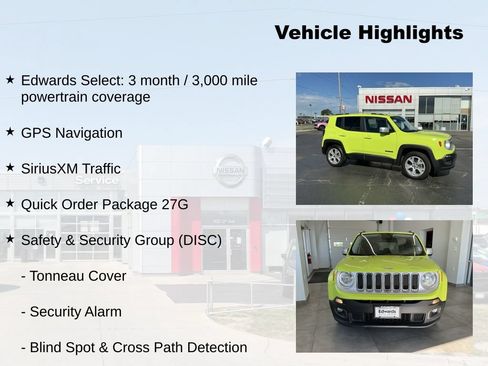 Used 2017 Jeep Renegade Limited AWD/4WD image 7