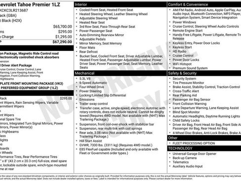 Used 2020 Chevrolet Tahoe Premier AWD/4WD image 35