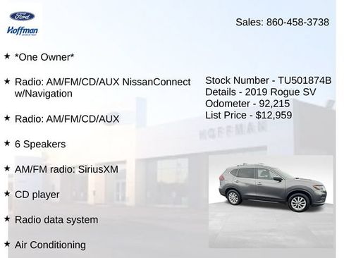 Used 2019 Nissan Rogue SV AWD/4WD image 5
